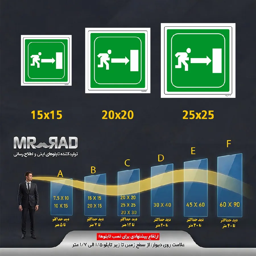 به سمت درب خروج اضطراری