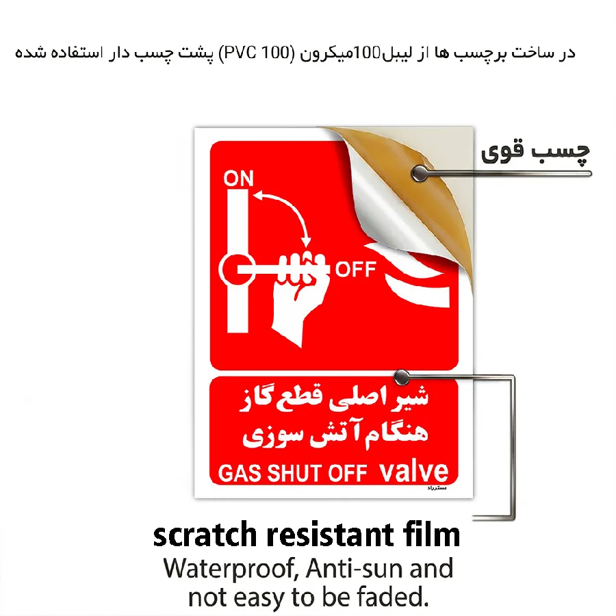 شیر اصلی قطع گاز هنگام آتش سوزی